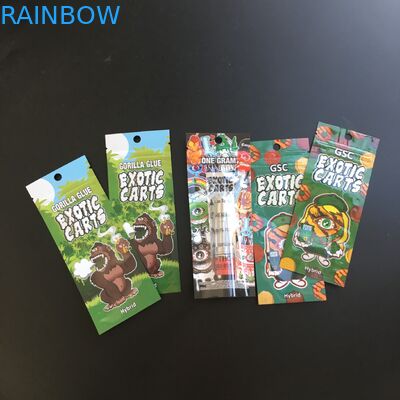 Mylar Foil Plastic Pouches Packaging Zipper Custom Printing For Cigar Tobacco Wrappers