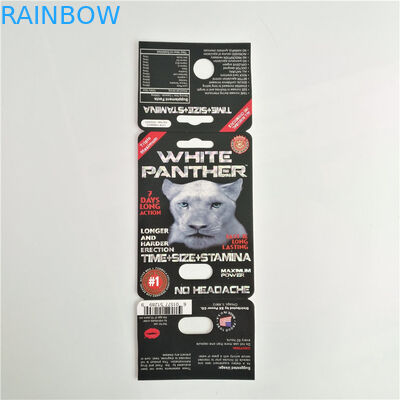7K Panther Sexual Pill Packaging Female Enhancement Card Custom Logo With Display Box