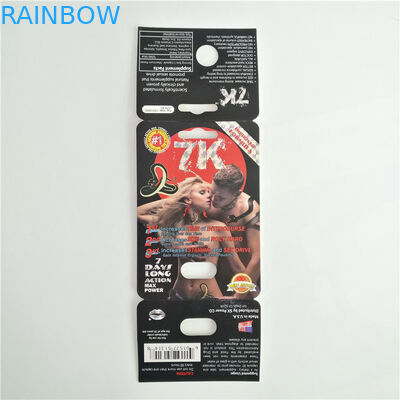 7K Panther Sexual Pill Packaging Female Enhancement Card Custom Logo With Display Box