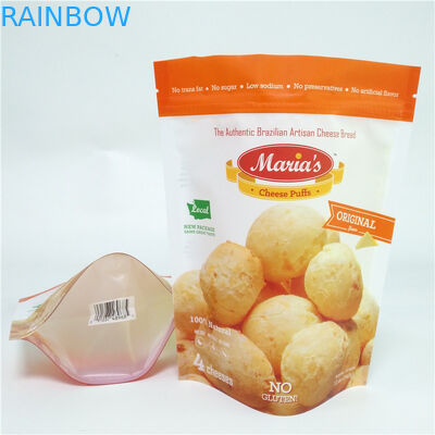 Custom Printed Snack Food Packaging Bags Aluminum Foil Resealable For Cheese Puff