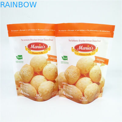 Custom Printed Snack Food Packaging Bags Aluminum Foil Resealable For Cheese Puff