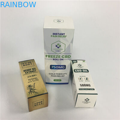 Full color printed custom CBD disposable vape pen cartridge packaging paper box