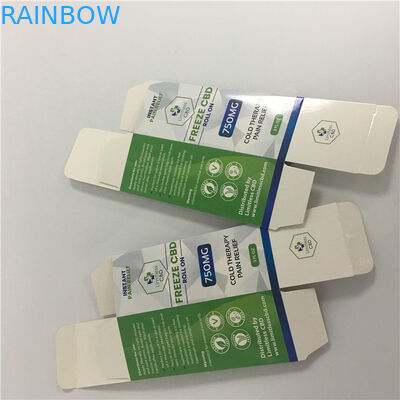 Custom CMYK Printed Logo white Paperboard CBD Vape Packaging Box