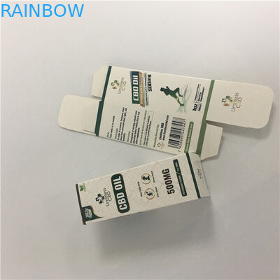 Custom Printed CBD Oil Bottle Paper Tube Packaging Cylinder Box With Gold Stamping