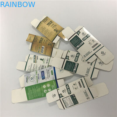 Custom Printed Small Box 10ml 30ml essential oil bottle CBD oil dropper bottle packaging paper box