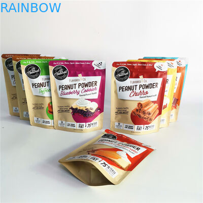 8oz Powder Aluminium Foil Bag Moisture Proof Pouches Customized For Food Packing