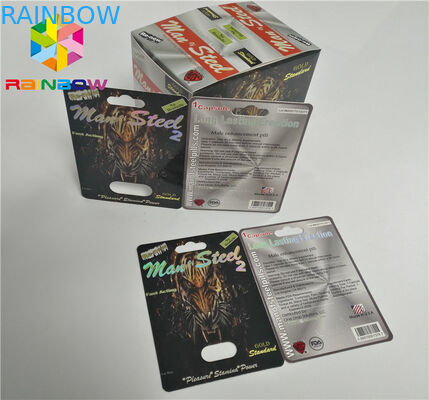 UV Printing Blister Card Packaging CBD Oil Bottle Paper Blister Cards / Electronic Vape Cartridge