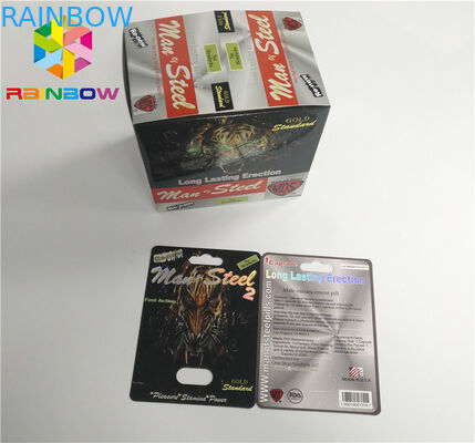 UV Printing Blister Card Packaging CBD Oil Bottle Paper Blister Cards / Electronic Vape Cartridge