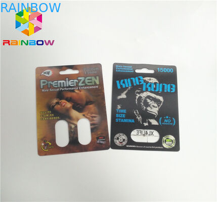 CMYK Color Blister Card Packaging 350 Gsm Paper Pill Product Packing Box Display