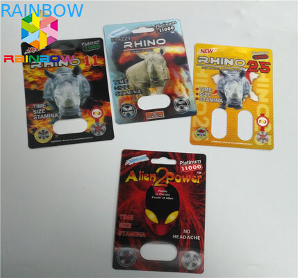 Capsule Container Blister Card Packaging Sex Pills Power Tiller 69 7 3d 6000
