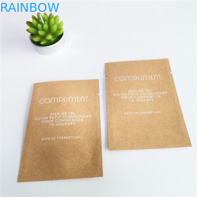 Smell Proof Plastic Pouches Packaging Kraft Paper Sachets For Pills Packaging