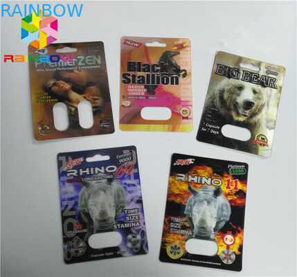 Rhino 69 Rhino 7 Male Enhancement Pills Packaging Normal Size With 3D Effect