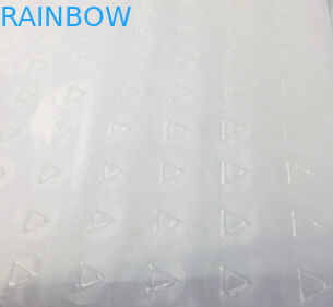 PET Clear Shrink Sleeve Labels Braille Stickers Adhesive Tactile Warning Triangle Type