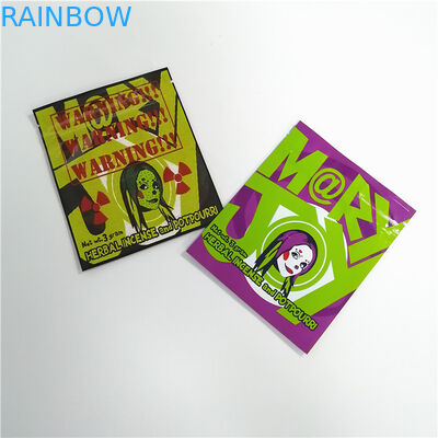 Food Grade Aluminum Foil Stand Up Pouch Resealable Candy Cbd Gummy Bears Packaging
