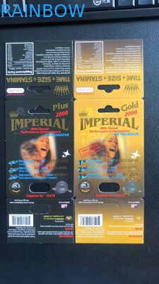 Male Power Sexual 3D Card Paper Box Packaging Premier Zen 3D Effect For Sex Pills