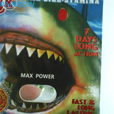 Paper Blister Card Packaging Male Enhancement Pills Pack With Plastic Bullet