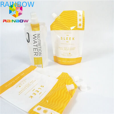 Leak Proof Spout Pouch Packaging Glossy Surface Liquid Drink Juice Nylon Bag Laminated