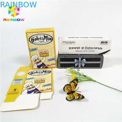 Recyclable custom logo design brand printed UV Hot stamping paper card boxes with hang hole for gift cosmetics