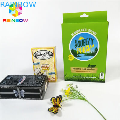 Glossy shiny OEM design logo printed paper card box gift cosmetics eyelash packaging card boxes