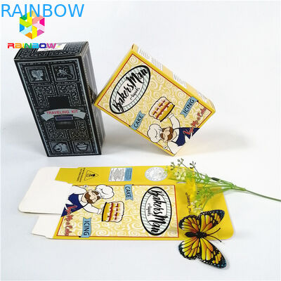 Glossy shiny OEM design logo printed paper card box gift cosmetics eyelash packaging card boxes