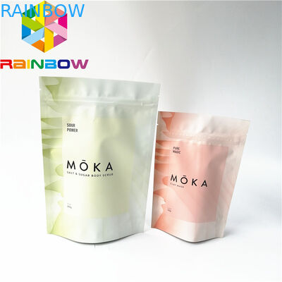 Sea Salt Packaging Stand Up Zipper Pouch Bags , Stand Up Coffee Bag 9 Colors