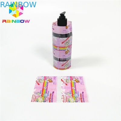 PVC PET Shrink Sleeve Labels Waterproof Wrap Film Tube Plastic Bottle Box Packaging