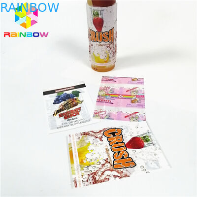 Transparent Laminated PVC Heat Shrink Sleeve , Wrap Bottle Sleeve Labels Customized