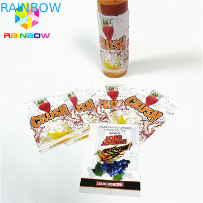 Colorful Printed PVC PET Shrink Sleeve Labels Glass Bottle Cup Tube Labels Sticker