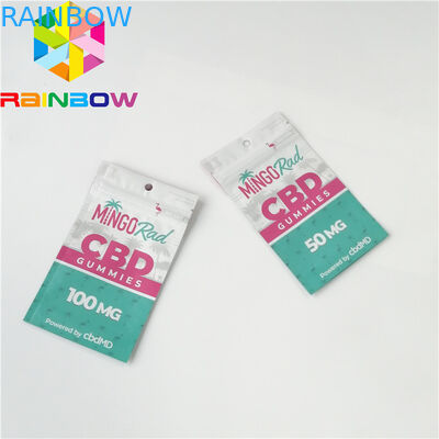 Recyclable Plastic Pouches Packaging k CBD Gummy Candy Bag Gravure Printing