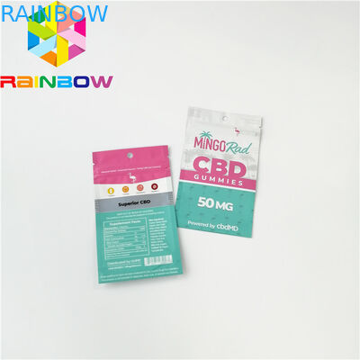 Recyclable Plastic Pouches Packaging k CBD Gummy Candy Bag Gravure Printing