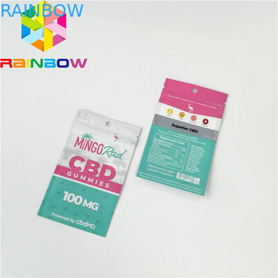 Recyclable Plastic Pouches Packaging k CBD Gummy Candy Bag Gravure Printing