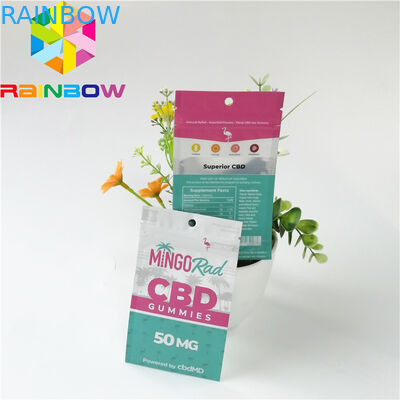 Aluminum Foil Plastic Pouches Packaging Smell Proof Zipper Top CBD Herbal Incense Pack