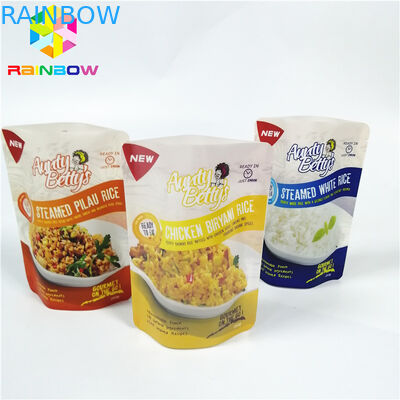 Customized Plastic Stand Up Pouch , Aluminium Foil Pouch Logo Heat Resistant