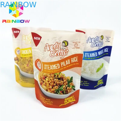 Customized Plastic Stand Up Pouch , Aluminium Foil Pouch Logo Heat Resistant