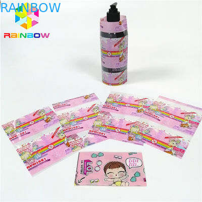 Pink Adhesive Stickersshrink Wrap Sleeves PVC Material Custom Printed For Bottle Box