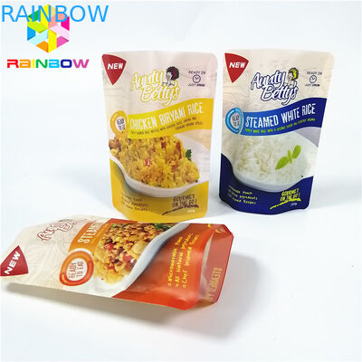 Heat Resistant Cooking Retort Plastic Pouches Packaging Laminated Custom Logo Printed