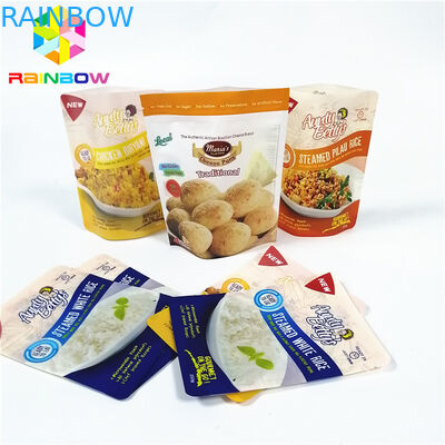 Heat Resistant Cooking Retort Plastic Pouches Packaging Laminated Custom Logo Printed