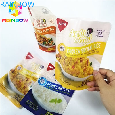Heat Resistant Cooking Retort Plastic Pouches Packaging Laminated Custom Logo Printed