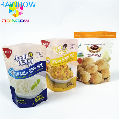 Heat Resistant Cooking Retort Plastic Pouches Packaging Laminated Custom Logo Printed