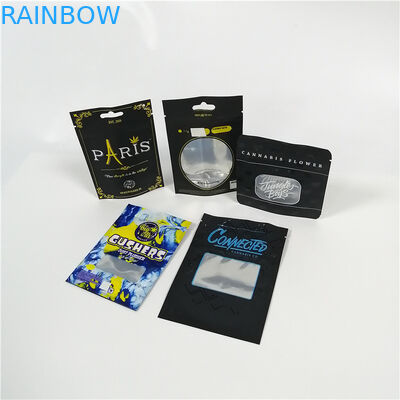 Resealable Plastic Bags Candy Gummy Bear Packaging Cbd Weed Hemp 7g 28g