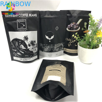 Roasters Tea Foil Pouch Packaging 100g 250g 500g Standing Up Mylar Matte Luxury Coffee Pack