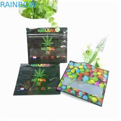 Transparent Herbal Incense Packaging Small k One Side Clear Aluminum Foil