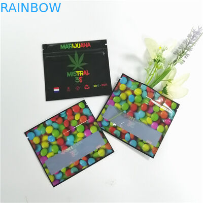 Transparent Herbal Incense Packaging Small k One Side Clear Aluminum Foil