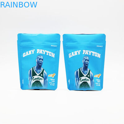 Custom Bag Herbal Incense Packaging , Mylar Cookies Stand Up Zipper Pouch