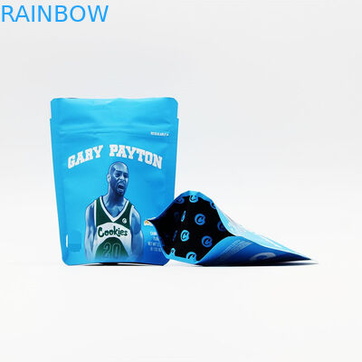 Custom Bag Herbal Incense Packaging , Mylar Cookies Stand Up Zipper Pouch