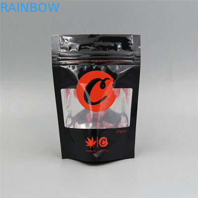 Custom Bag Herbal Incense Packaging , Mylar Cookies Stand Up Zipper Pouch