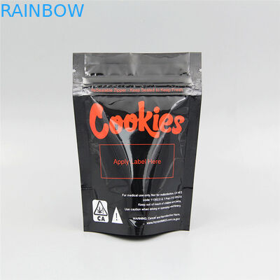 Child Resistant k Plastic Bags Mylar Po Smell Proof Hemp Flower CBD Edibles Cookies Packaging