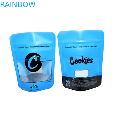 Child Resistant k Plastic Bags Mylar Po Smell Proof Hemp Flower CBD Edibles Cookies Packaging