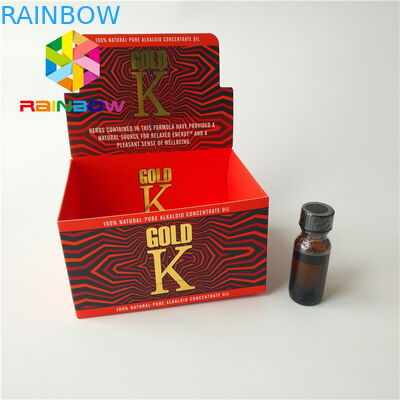 CMYK Color Packaging Paper Box Advertising E Liquid Cardboard Counter Top Display