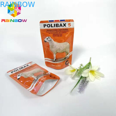 Bottom Gusset Aluminium Foil Pouch  , Dog Food Packaging Resealable Animal Feed Bags